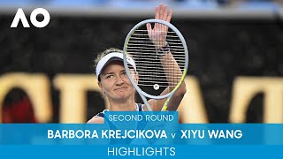 Barbora Krejcikova v Xiyu Wang Highlights (2R) | Australian Open 2022