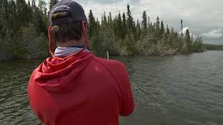 Fly Fishing for Pike at Esnagami Wilderness Lodge