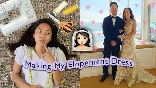 WE ELOPED! How I Made My Elopement Dress | DIY Wedding Dress @coolirpa