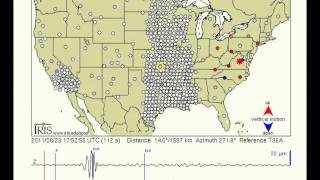 Virginia quake seismic waves march across the US