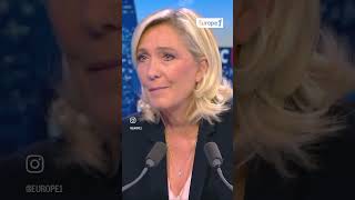 Marine Le Pen sur l'attaque contre Israël : "On assiste à nouveau à des pogroms" #shorts #politique