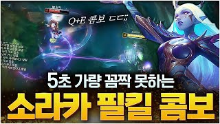 ●소라카● 5초 가량 꼼짝 못하게하는 QE 콤보