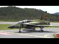 swafhf saab sk37 viggen display at stord airshow 2018