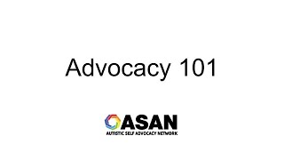 Advocacy 101: Introduction