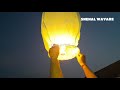 How to fly/ blow sky lantern or How to launch sky lamp/hot air balloon for diwali /snehal wavare