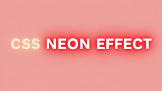 CSS Neon Text Effect ⚡Glowing Text Animation with Pure CSS ✨#css #csseffects #frontend #webdesign