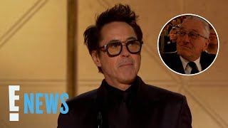 Robert De Niro Has VIRAL Reaction To Robert Downey Jr. Win | Golden Globes 2024 | E! News
