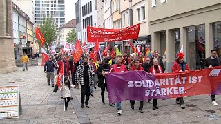 1. Mai-Kundgebung auf dem Marktplatz Reutlingen