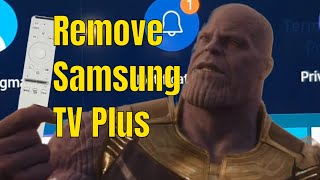 How to remove the Samsung TV Plus Icon from a Samsung Smart TV