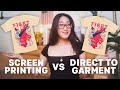 Print On Demand DTG vs Screen Printing T-shirt Print Quality Review l Make Money As An Artist