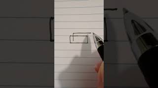 How to Draw a 3D Rectangle or a 3D Rectangular Prism or Cuboid