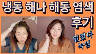 [천연염색] 냉동해 둔 헤나 염색을 녹여 뿌리 염색을 해 봄 ▶️미리 섞어서 냉동한 헤나로 염색 될까? 헤나 인디고 천연 염색 방법⎪흰머리 밝은 갈색 뿌리 염색⎪탈모예방 두피팩