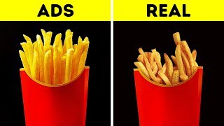FOOD IN COMMERCIALS VS. IN REAL LIFE