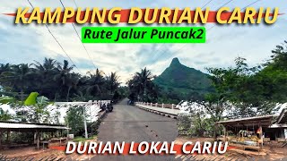 KAMPUNG DURIAN CARIU, Kondisi Terkini, Ini Rute Jalannya