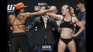 UFC 213: Amanda Nunes vs. Valentina Shevchenko Staredown  - MMA Fighting
