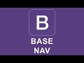 Bootstrap 4 Tutorial 32 - Base Nav