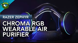 Razer Zephyr Wearable Air Purifier Smart Mask! - IS RGB TOO MUCH?! | Geek Unboxing & Review
