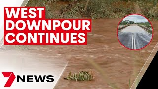 Regional Queensland towns in the west stranded and cut off by flood waters | 7NEWS