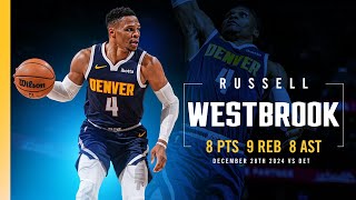 Russell Westbrooks Near Triple-Double vs. Pistons 📺 | Full Game Highlights 12/28/24