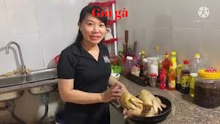 Thịt nướng tảng. Gỏi gà . Gia đình kim yến # 10
