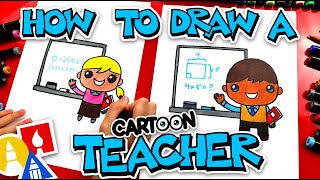 Happy Labor Day! How To Draw A Cute Cartoon Teacher