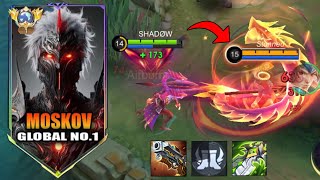 Top Global Moskov Best 1 Hit Build 2025! Broken Build (most recommend to all moskov players) MLBB!!