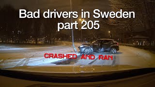 Bad Drivers in Sweden #205 - Accidents, road rage driving and stupid pedestrians