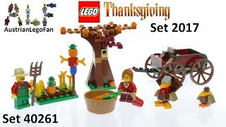 Lego Seasonal 40261 Thanksgiving Harvest 2017 - Lego Speed Build Review