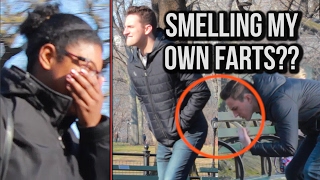 SMELLING MY OWN FARTS IN PUBLIC (Pooter Prank)