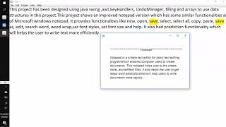 NOTEPAD Java
