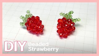 DIY) beaded strawberry tutorial