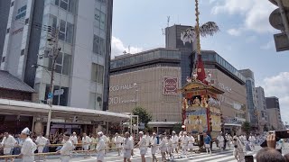 令和元年の祇園祭山鉾巡行・菊水鉾を歩きながら撮影しました。