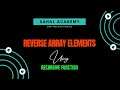 8.  Reverse Array Elements using JAVASCRIPT RECURSIVE FUNCTION