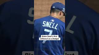 Blake Snell strikes out Julio Rodriguez in spring training 😮‍💨 #mlb #blakesnell #dodgers