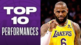 Top 10 EPIC Performances NBA Week 21 🔥👏 (LeBron, Steph, Kyrie, Jokic & More)