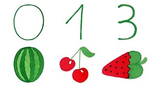 How to Draw Fruits From Numbers | Easy and Simple Ideas | Number Drawing for Kids