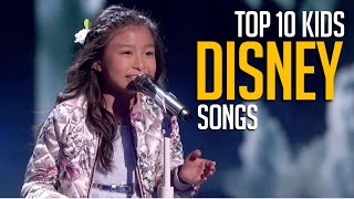 Top 10 Kids Singing DISNEY Songs on Talent Shows