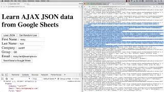 JSON+AJAX+API 0701 Google Sheet Data API