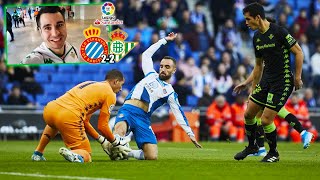 RECIBIMIENTO HOSTIL EN EL RCDE STADIUM!! 😅 REACCIÓN Espanyol vs Real Betis 19/20