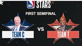 Team Tim vs Team Chris live basketball match today- NBA Basketball Rising stars semifinal all star