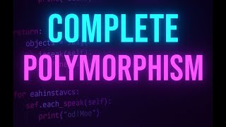 Python Programming Bootcamp Day - 22 (Polymorphism)