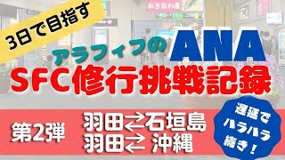 【3日で目指すSFC!】アラフィフの1人ANA SFC修行「第2弾 羽田=石垣、羽田=那覇」