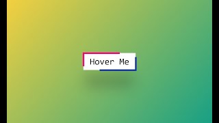 CSS Button Hover Effects | Sliding Border