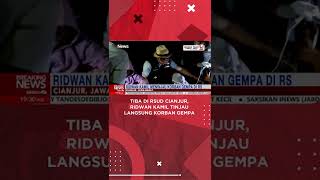 Tiba di RSUD Cianjur, Ridwan Kamil Tinjau Langsung Korban Gempa