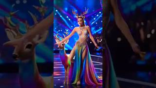 Magia o illusión|Woman perform on the stage of AGT #ai #magic #americagottelent #agtreaction