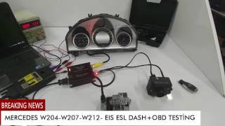 MERCEDES W207-W204-W212 EIS ESL DASH+OBD TESTING