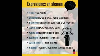Expresiones imprescindibles en Alemán (Deutsch - Spanisch)