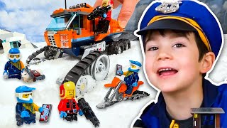 Lego City Arctic Expedition Toys Story! | Snow Rescue & Toy Truck Pretend Play | JackJackPlays