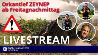 Livestream zu Orkantief ZEYNEP ab Freitagnachmittag