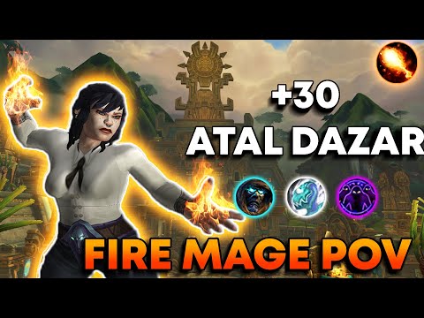 Atal'Dazar 30 Fire Mage Tyrannical Dragonflight 10.2.0